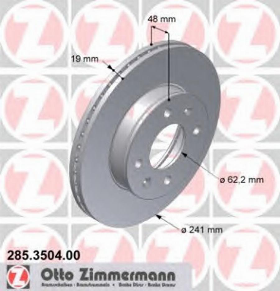 Zimmermann 285.3504.00 - Discofreno autozon.pro