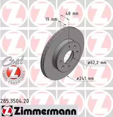 Zimmermann 285.3504.20 - Discofreno autozon.pro