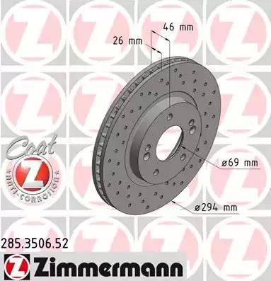 Zimmermann 285.3506.52 - Discofreno autozon.pro