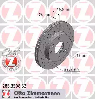 Zimmermann 285.3508.52 - Discofreno autozon.pro