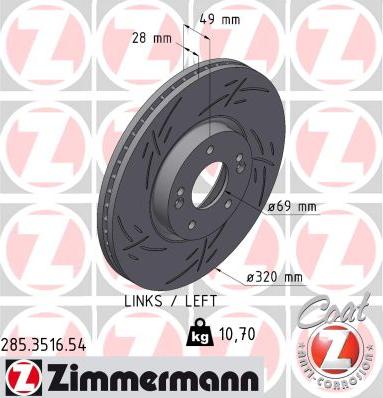 Zimmermann 285.3516.54 - Discofreno autozon.pro