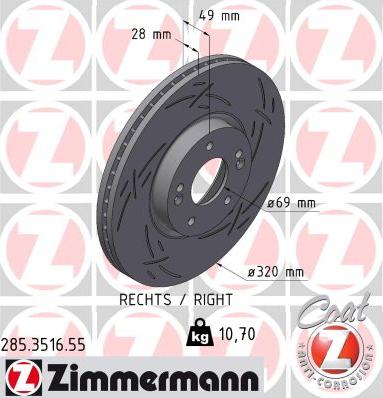 Zimmermann 285.3516.55 - Discofreno autozon.pro