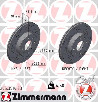 Zimmermann 285.3510.53 - Discofreno autozon.pro