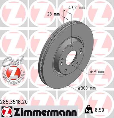 Zimmermann 285.3518.20 - Discofreno autozon.pro