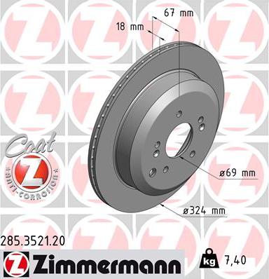 Zimmermann 285.3521.20 - Discofreno autozon.pro