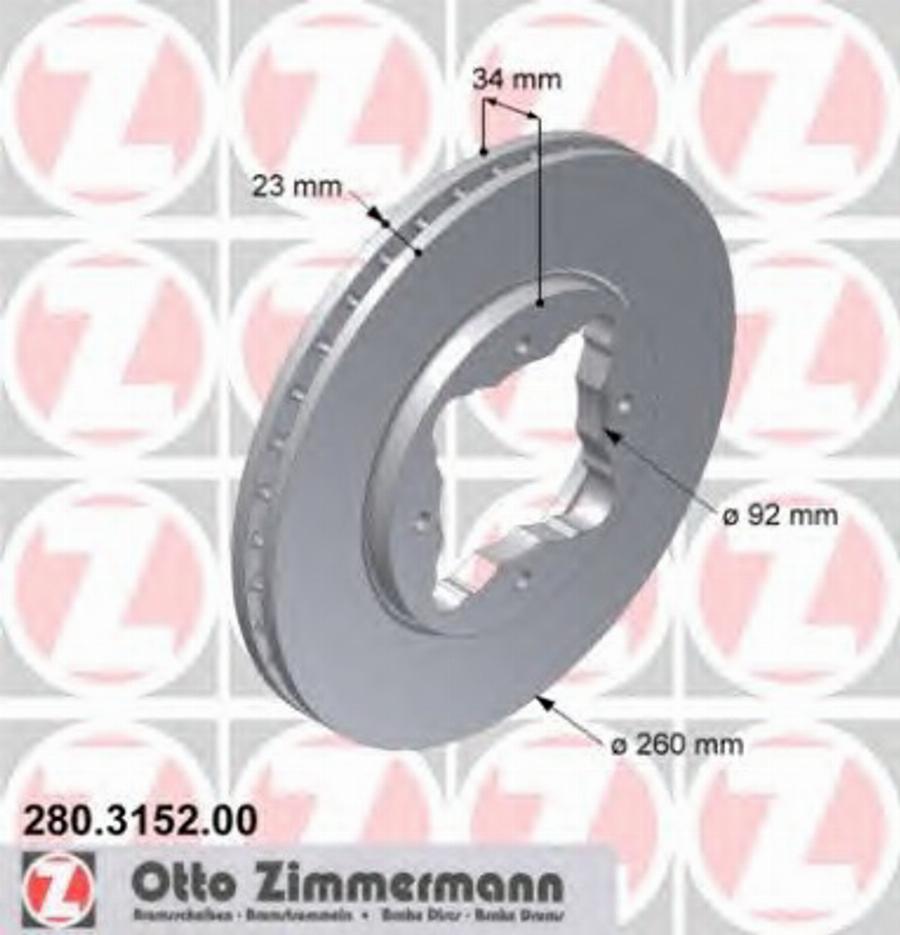 Zimmermann 280 3152 00 - Discofreno autozon.pro