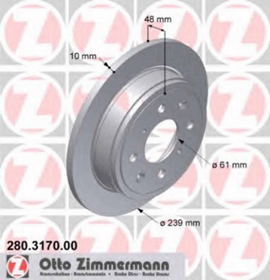 Zimmermann 280.3170.00 - Discofreno autozon.pro