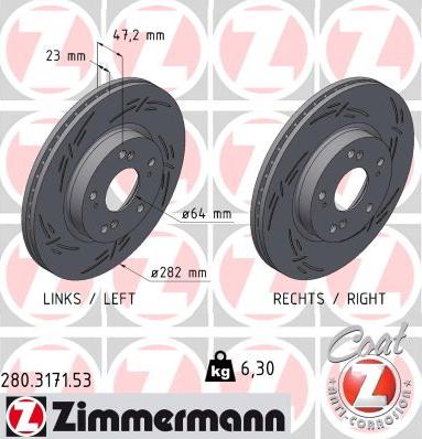 Zimmermann 280.3171.53 - Discofreno autozon.pro