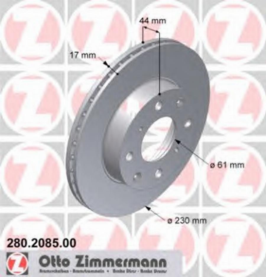 Zimmermann 280208500 - Discofreno autozon.pro