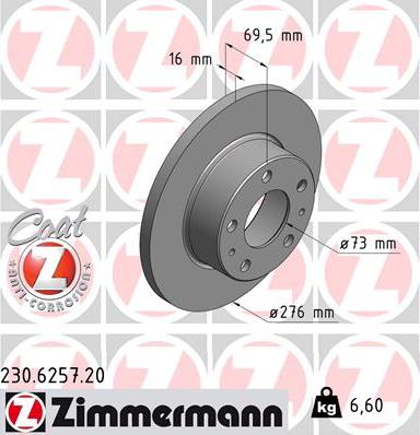 Zimmermann 230.6257.20 - Discofreno autozon.pro