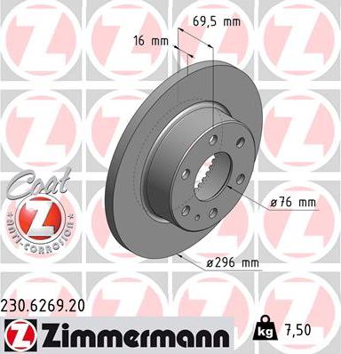 Zimmermann 230.6269.20 - Discofreno autozon.pro