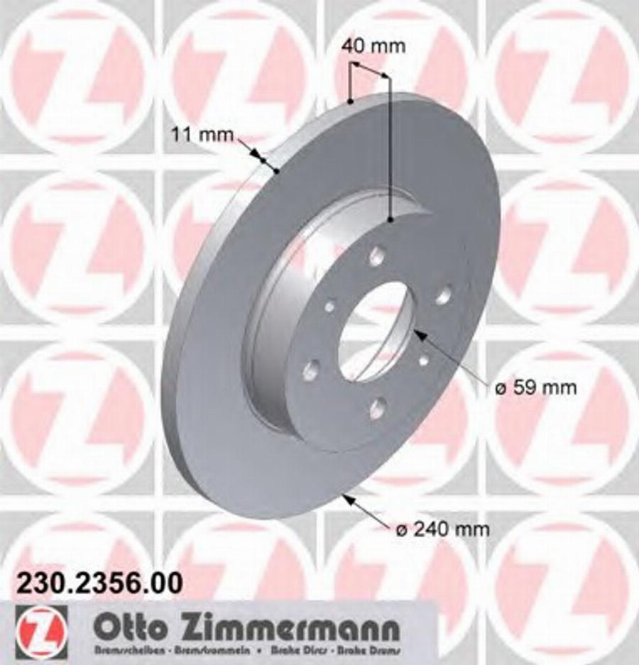 Zimmermann 230 2356 00 - Discofreno autozon.pro