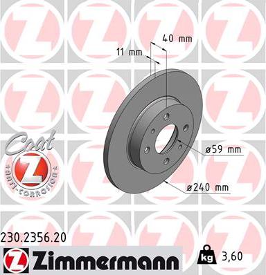 Zimmermann 230.2356.20 - Discofreno autozon.pro