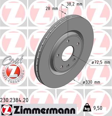 Zimmermann 230.2384.20 - Discofreno autozon.pro