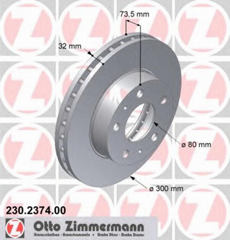 Zimmermann 230.2374.00 - Discofreno autozon.pro