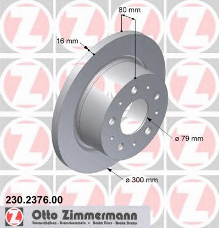 Zimmermann 230.2376.00 - Discofreno autozon.pro