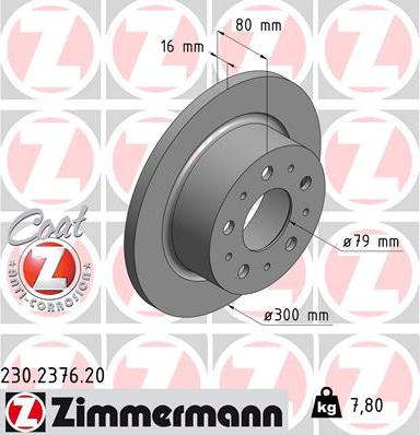 Zimmermann 230.2376.20 - Discofreno autozon.pro