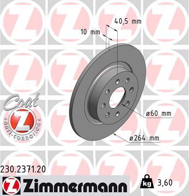 Zimmermann 230.2371.20 - Discofreno autozon.pro