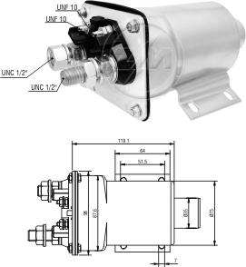 ZM ZM-950 - Elettromagnete, Motore d'avviamento autozon.pro