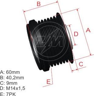 ZM ZM 96.005.34 - Puleggia cinghia, Alternatore autozon.pro