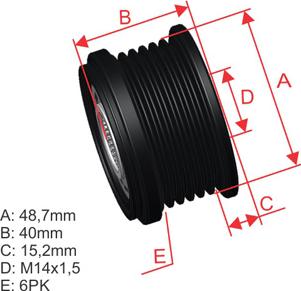 ZM ZM 96.005.24 - Puleggia cinghia, Alternatore autozon.pro