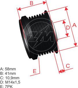 ZM ZM 96.005.23 - Puleggia cinghia, Alternatore autozon.pro