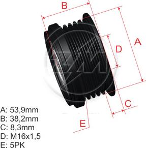 ZM ZM 96.000.46 - Puleggia cinghia, Alternatore autozon.pro