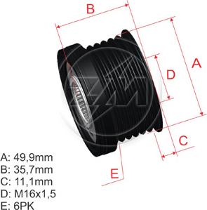 ZM ZM 96.000.43 - Puleggia cinghia, Alternatore autozon.pro