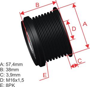 ZM ZM 96.000.65 - Puleggia cinghia, Alternatore autozon.pro