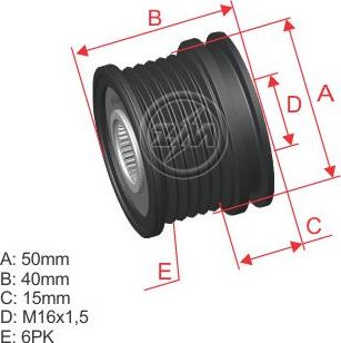 ZM ZM 96.000.03 - Puleggia cinghia, Alternatore autozon.pro