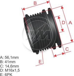 ZM ZM 96.000.07 - Puleggia cinghia, Alternatore autozon.pro