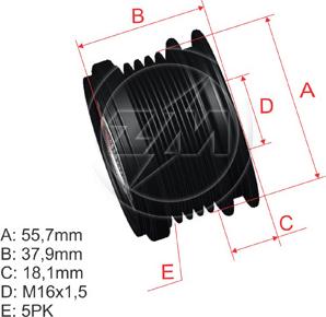 ZM ZM 96.000.14 - Puleggia cinghia, Alternatore autozon.pro