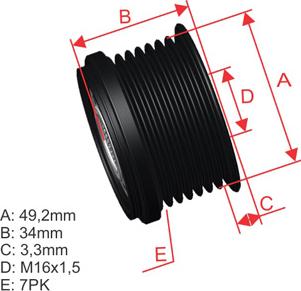 ZM ZM 96.000.75 - Puleggia cinghia, Alternatore autozon.pro