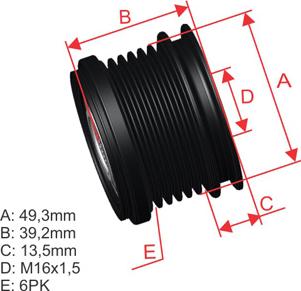 ZM ZM 96.000.76 - Puleggia cinghia, Alternatore autozon.pro