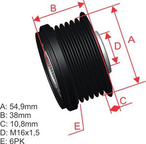 ZM ZM 96.000.70 - Puleggia cinghia, Alternatore autozon.pro