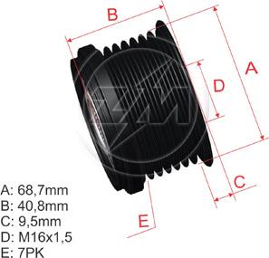 ZM ZM 96.010.09 - Puleggia cinghia, Alternatore autozon.pro