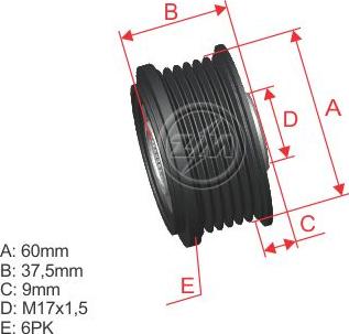 ZM ZM 96.010.02 - Puleggia cinghia, Alternatore autozon.pro