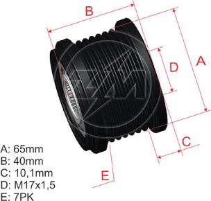 ZM ZM 96.010.15 - Puleggia cinghia, Alternatore autozon.pro