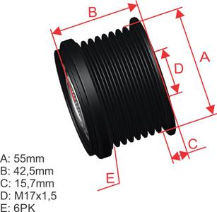 ZM ZM 96.010.18 - Puleggia cinghia, Alternatore autozon.pro