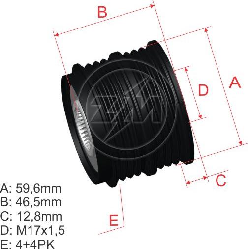 ZM ZM 96.010.24 - Puleggia cinghia, Alternatore autozon.pro