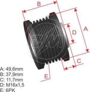 ZM ZM 96.012.01 - Puleggia cinghia, Alternatore autozon.pro