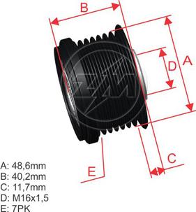 ZM ZM 96.012.08 - Puleggia cinghia, Alternatore autozon.pro