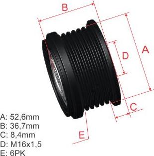 ZM ZM 96.012.02 - Puleggia cinghia, Alternatore autozon.pro