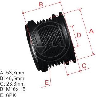 ZM ZM 96.012.83 - Puleggia cinghia, Alternatore autozon.pro