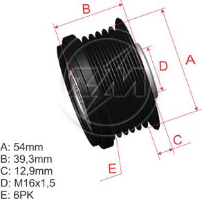 ZM ZM 96.012.24 - Puleggia cinghia, Alternatore autozon.pro