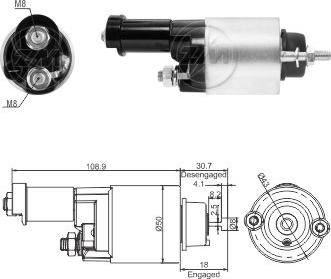 ZM ZM 9-705 - Elettromagnete, Motore d'avviamento autozon.pro