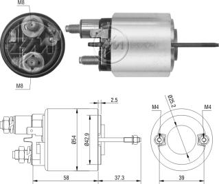 ZM ZM493 - Elettromagnete, Motore d'avviamento autozon.pro