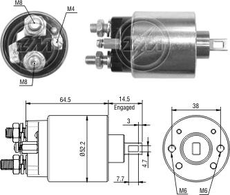 ZM ZM 4-485 - Elettromagnete, Motore d'avviamento autozon.pro