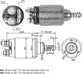 ZM ZM-543 - Elettromagnete, Motore d'avviamento autozon.pro