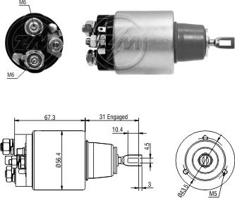 ZM ZM 5-775 - Elettromagnete, Motore d'avviamento autozon.pro